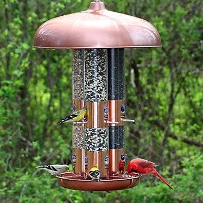 Perky Pet Copper Triple Tube Bird Feeder