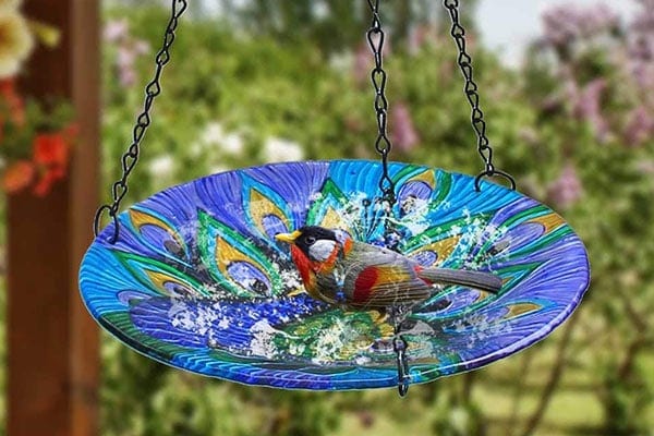 Hanging Solar Bird Bath
