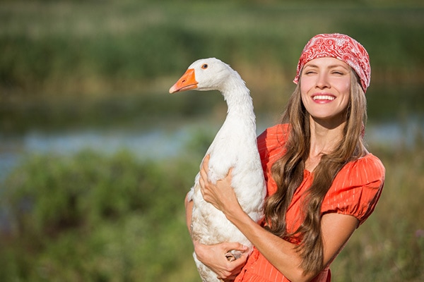 person supporting bird conservation